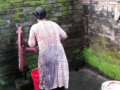 Taking my bath