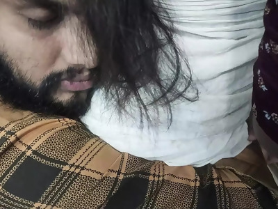 Boobs saree suck